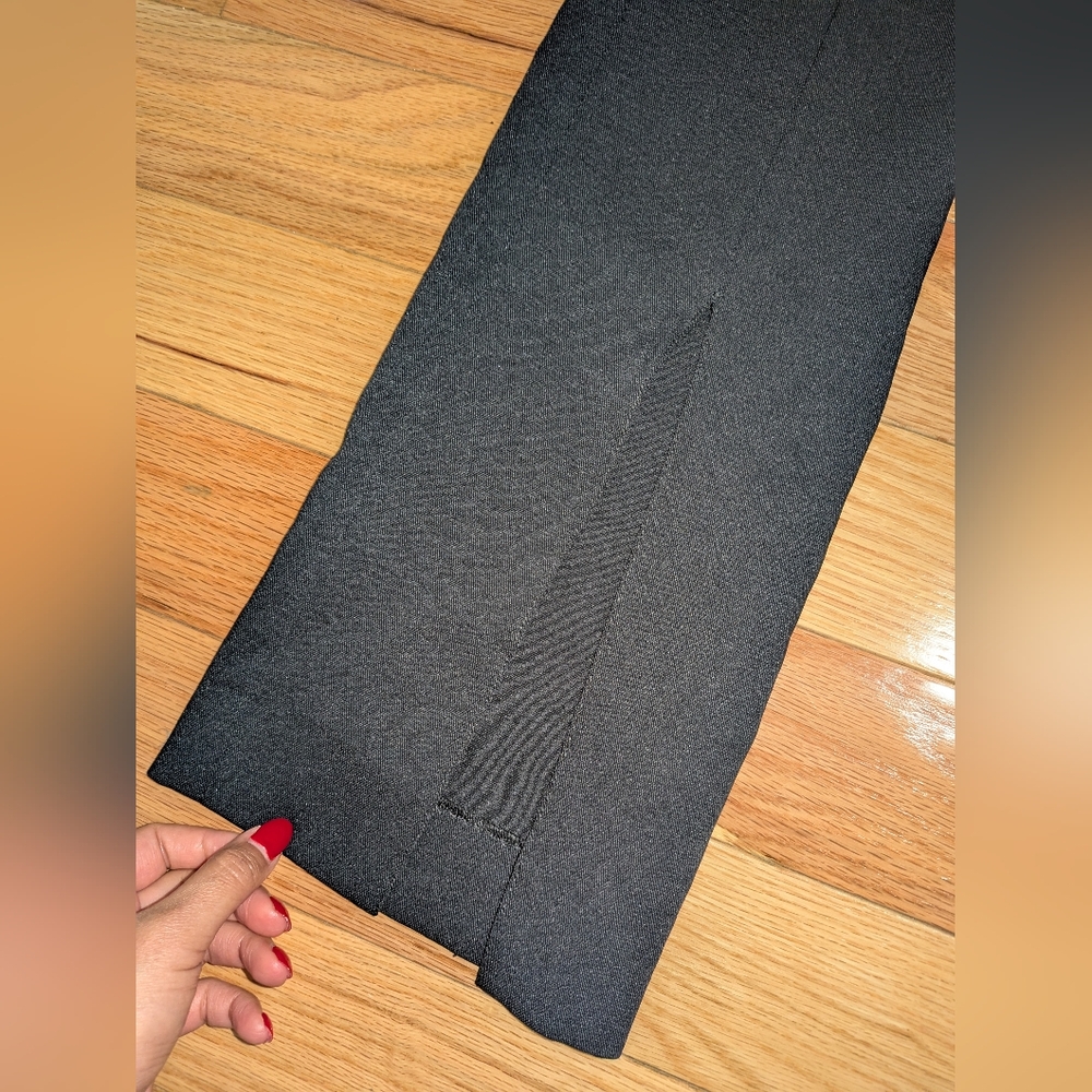 NWOT SANDRO HAVRE HIGH WAIST SPLIT HEM FLARE PANTS - Picture 9 of 12